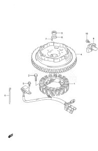 Outboard DF 20A drawing Magneto Electric Starter