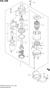 04004F-210001 (2012) 40hp E34-Italy (DF40AST) DF40A drawing STARTING MOTOR