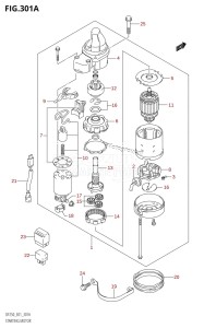 DF200Z From 20002Z-010001 (E01 E40)  2010 drawing STARTING MOTOR