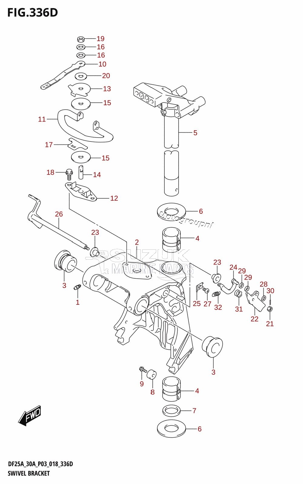 SWIVEL BRACKET (DF25AQ)