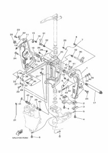 F225XA-2017 drawing FRONT-FAIRING-BRACKET