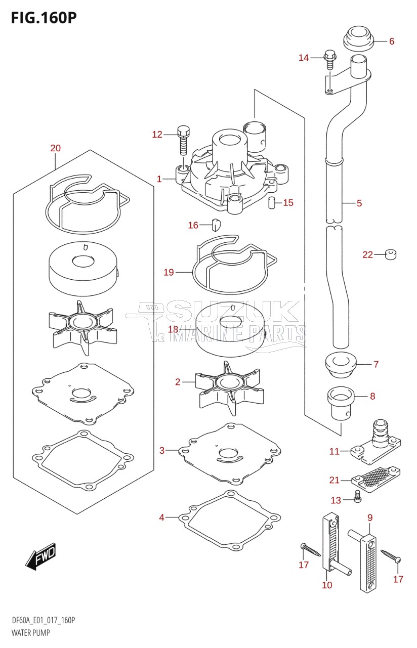 WATER PUMP (DF50AVTH:E01)