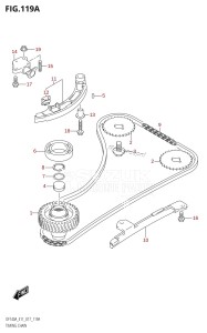 DF140A From 14003F-710001 (E11 E40)  2017 drawing TIMING CHAIN