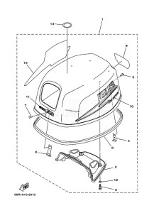 FT9-9DEX drawing TOP-COWLING