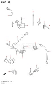 09003F-010001 (2010) 90hp E03-USA (DF90ATK10) DF90A drawing SENSOR