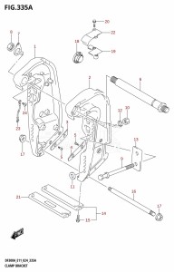 DF300A From 30002P-440001 (E11 - E40)  2024 drawing CLAMP BRACKET (X-TRANSOM,XX-TRANSOM)