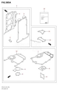 DF40 From 04001F-980001 (E03)  2009 drawing OPT:GASKET SET