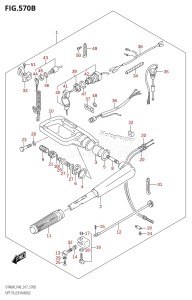 DT40 From 04005K-710001 ()  2017 drawing OPT:TILLER HANDLE (DT40WR:P90)