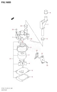 DF175T From 17502F-210001 (E03)  2012 drawing WATER PUMP (DF175Z:E03)