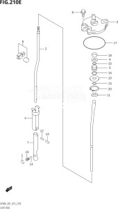 05003F-410001 (2014) 50hp E01-Gen. Export 1 (DF50A  DF50ATH) DF50A drawing SHIFT ROD (DF60AVTH:E01)