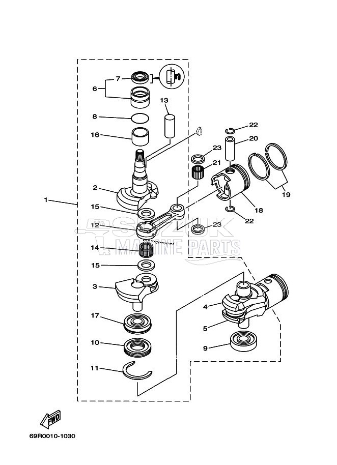 CRANKSHAFT--PISTON