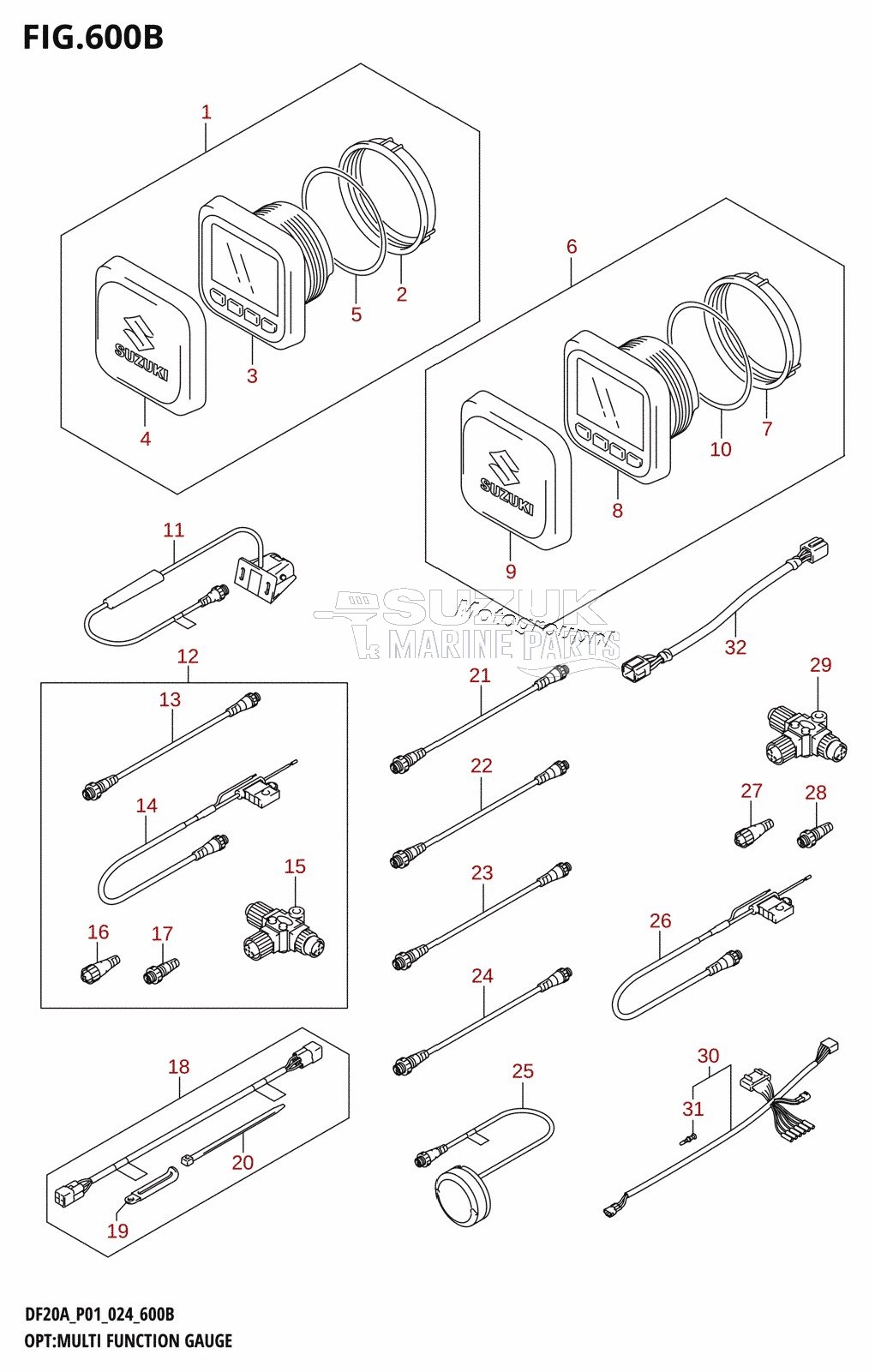 OPT:MULTI FUNCTION GAUGE (DF20A:P40)