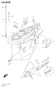 DF200Z From 20002Z-910001 (E01 E40)  2019 drawing GEAR CASE (DF200T:E40)