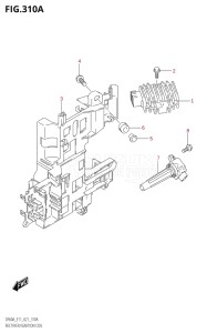 06002F-340001 (2023) 60hp E01 E11 E40-Gen. Export 1-and 2 (DF60AQH  DF60AT  DF60ATH) DF60A drawing RECTIFIER / IGNITION COIL