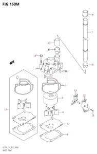 DF225Z From 22503Z-310001 (E01 E40)  2013 drawing WATER PUMP (DF250Z:E40)