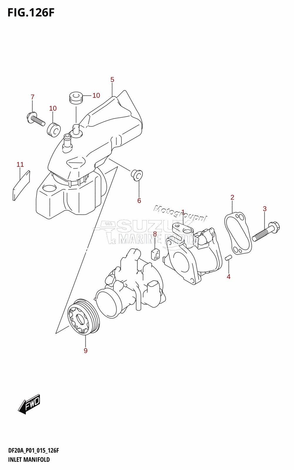 INLET MANIFOLD (DF15ATH:P01)