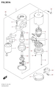 DF115A From 11503F-610001 (E01 E03 E11 E40)  2016 drawing STARTING MOTOR