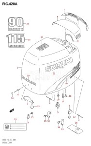 DF115T From 11501F-680001 (E03)  2006 drawing ENGINE COVER (K1,K2)