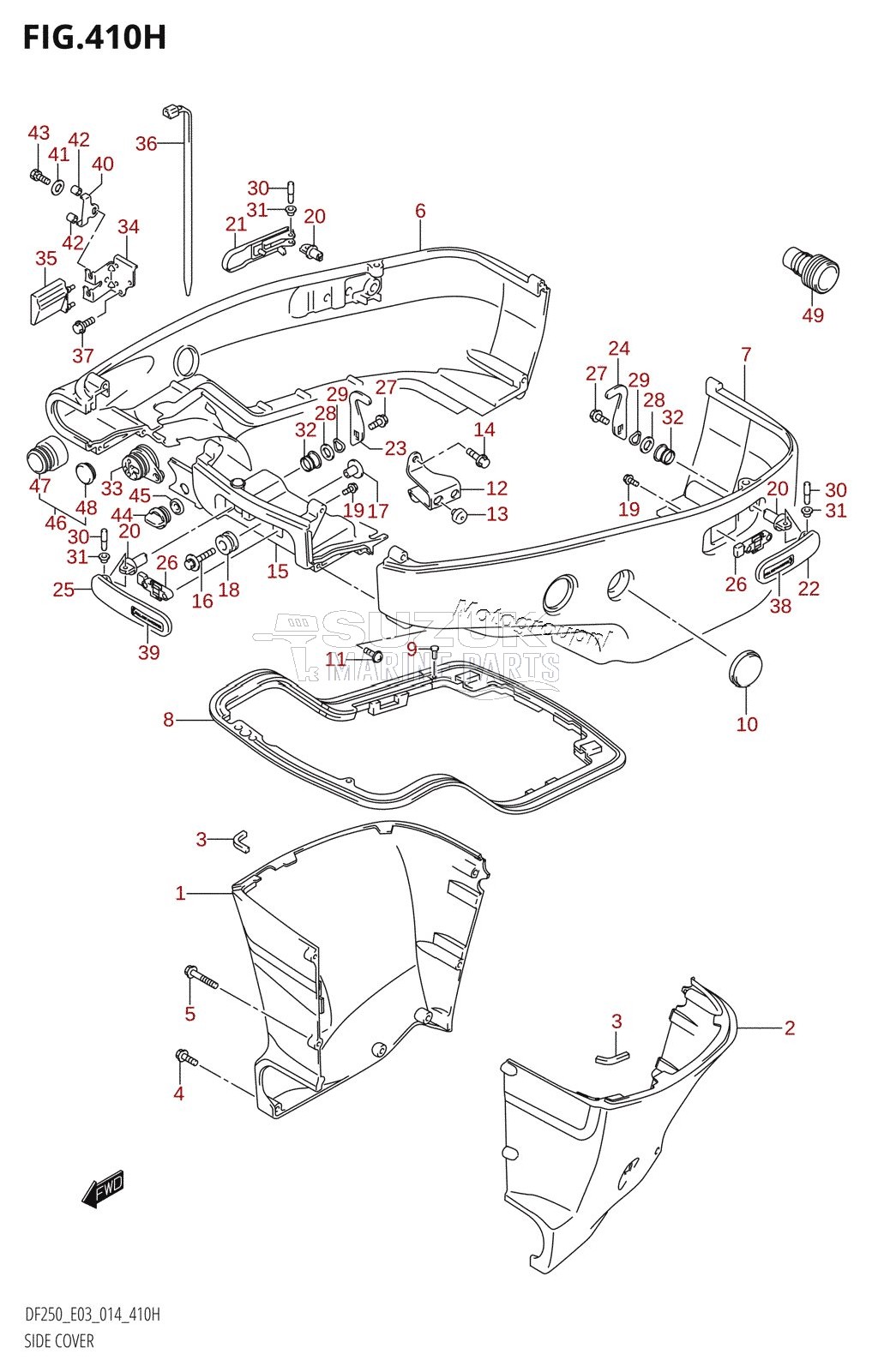 SIDE COVER (DF250ST:E03)