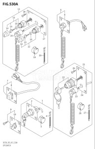 25004F-210001 (2012) 250hp E03-USA (DF250ST) DF250ST drawing OPT:SWITCH