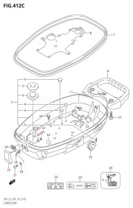 DF5 From 00502F-310001 (P01)  2013 drawing LOWER COVER (DF6:P01)