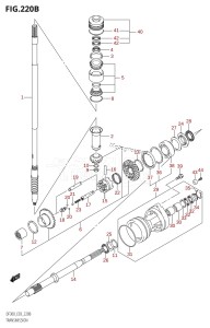 DF300Z From 30001Z-880001 (E03)  2008 drawing TRANSMISSION (DF300Z)