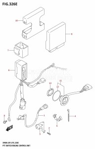 DF50A From 05004F-510001 (E01)  2015 drawing PTT SWITCH /​ ENGINE CONTROL UNIT (DF50A:E01)