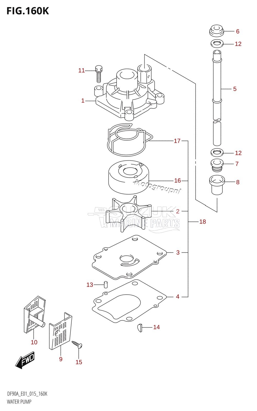 WATER PUMP (DF90ATH:E40)