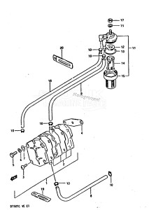 DT50 From 05003-401001 ()  1984 drawing FUEL PUMP