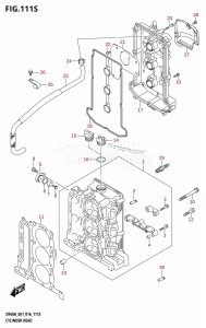 DF50A From 05003F-610001 (E01)  2016 drawing CYLINDER HEAD (DF60AVT:E40)