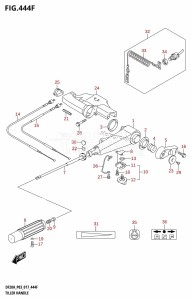 DF20A From 02002F-710001 (P03)  2017 drawing TILLER HANDLE (DF20ATH:P03)