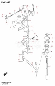 DF250AP From 25003P-910001 (E03)  2019 drawing CLUTCH SHAFT (DF250A)