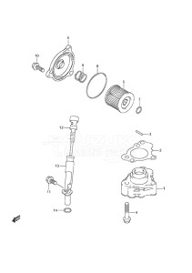 Outboard DF 9.9A drawing Oil Pump