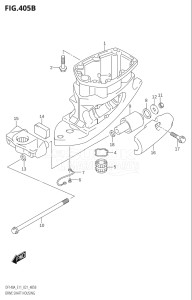 14003F-040001 (2020) 140hp E11 E40-Gen. Export 1-and 2 (DF140AT  DF140AT) DF140A drawing DRIVE SHAFT HOUSING (DF115AT,DF115AZ,DF140AT,DF140AZ)