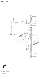 DF140A From 14003F-510001 (E40)  2015 drawing FUEL INJECTOR (DF115AT:E40)