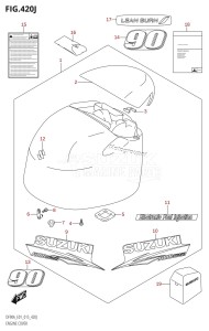 DF80A From 08002F-710001 (E03)  2017 drawing ENGINE COVER (DF90ATH:E01)