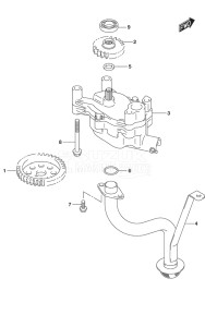 Outboard DF 150 drawing Oil Pump