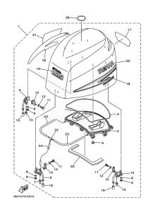 F225TXRC drawing FAIRING-UPPER