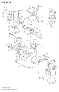 15003Z-140001 (2021) 150hp E11 E40-Gen. Export 1-and 2 (DF150AZ   DF150AZ) DF150AZ drawing OPT:REMOTE CONTROL ASSY DUAL (2)