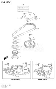 00994F-610001 (2016) 9.9hp P03-U.S.A (DF9.9A  DF9.9AR) DF9.9A drawing TIMING BELT (DF9.9A:P03)