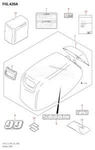 DT15 From 01504-210001 (P37-)  2012 drawing ENGINE COVER (DT9.9:P40)