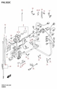 DF200 From 20002F-340001 (E01 E40)  2023 drawing HARNESS (DF250T,DF250Z)