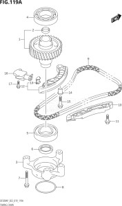 15003P-910001 (2019) 150hp E03-USA (DF150AP) DF150AP drawing TIMING CHAIN