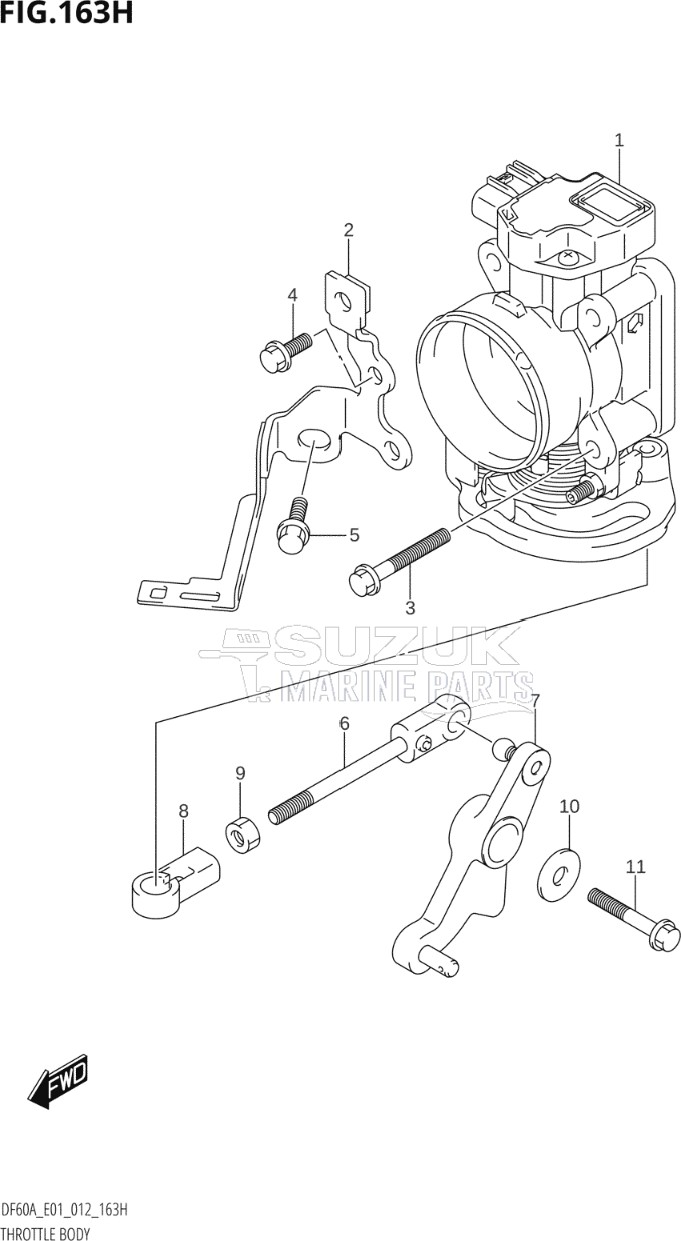 THROTTLE BODY (DF60AQH:E01)