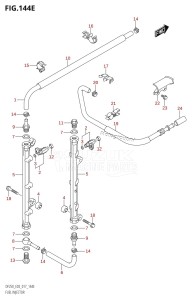 DF250Z From 25003Z-710001 (E03 E40)  2017 drawing FUEL INJECTOR (DF250T:E03)