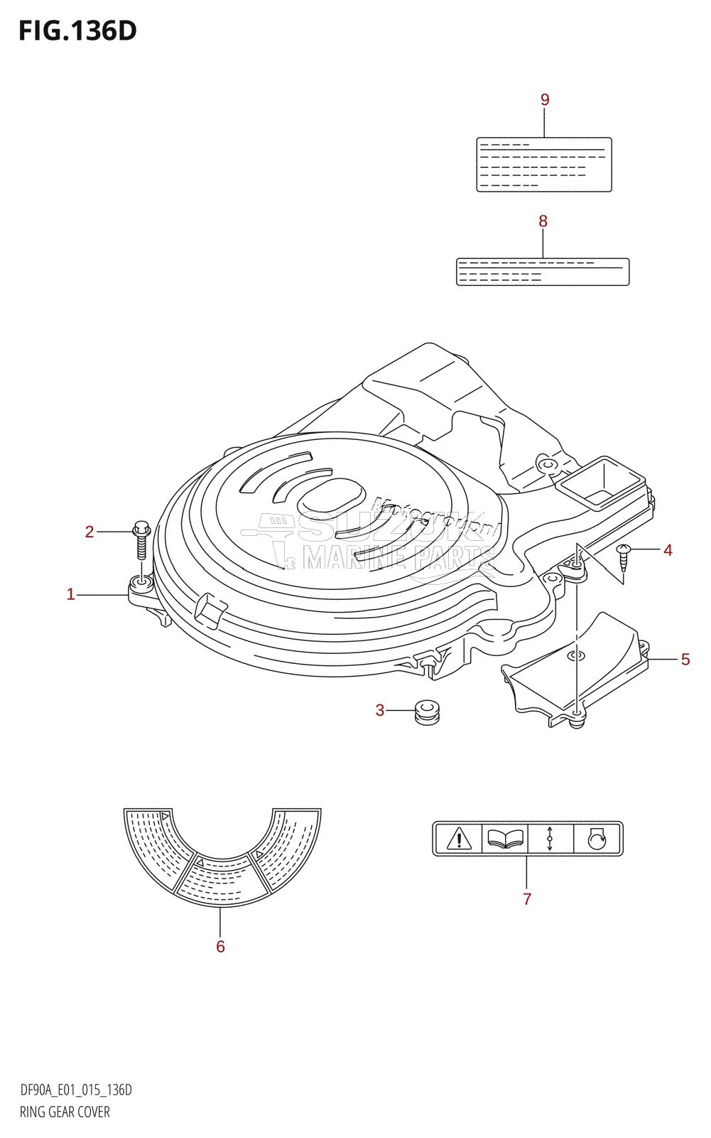 RING GEAR COVER (DF70ATH:E40)