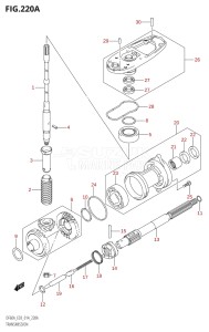 04003F-410001 (2014) 40hp E03-USA (DF40A) DF40A drawing TRANSMISSION (DF40A)