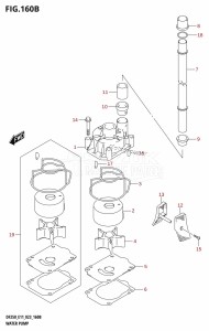 DF250 From 25003F-140001 (E11 E40)  2021 drawing WATER PUMP (E03:(DF225T,DF225Z,DF250T,DF250Z))