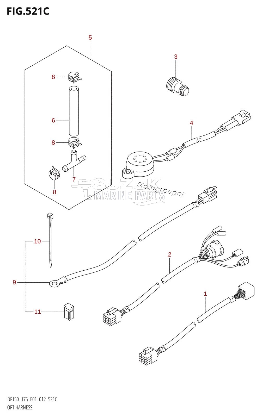 OPT:HARNESS (DF150Z:E01)