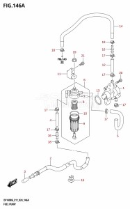 DF115BG From 11505F-440001 (E11 - E40)  2024 drawing FUEL PUMP